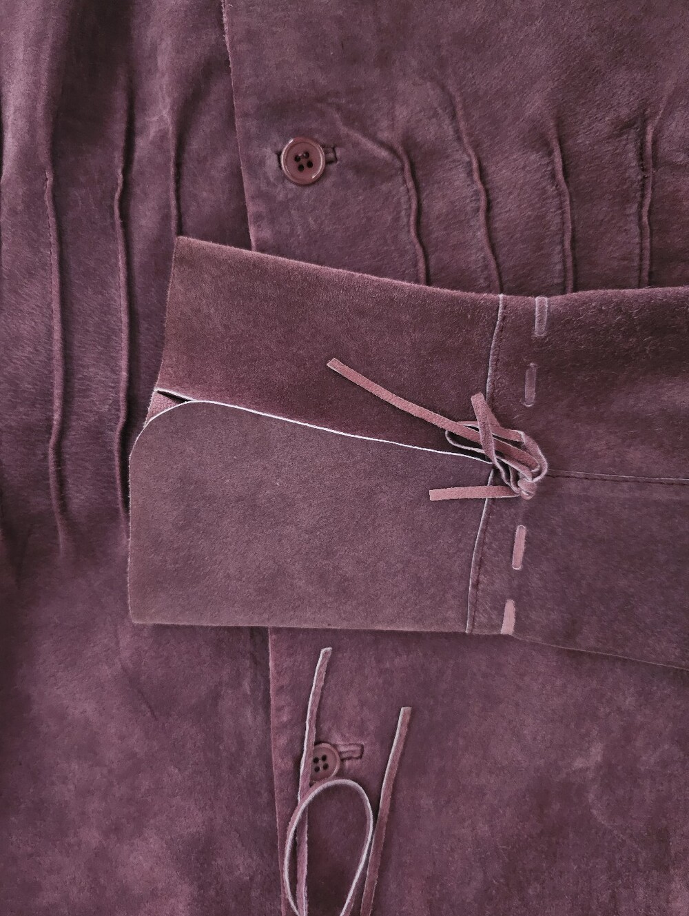 Sutton Studio Genuine Leather Jacket Women’s 10 Mauve Moto Boho Western Festival - Picture 9 of 16